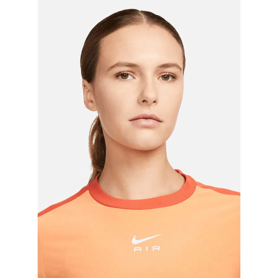 Женская футболка с круглым вырезом и длинным рукавом Nike DQ6695-871, Оранжевый — фото 3