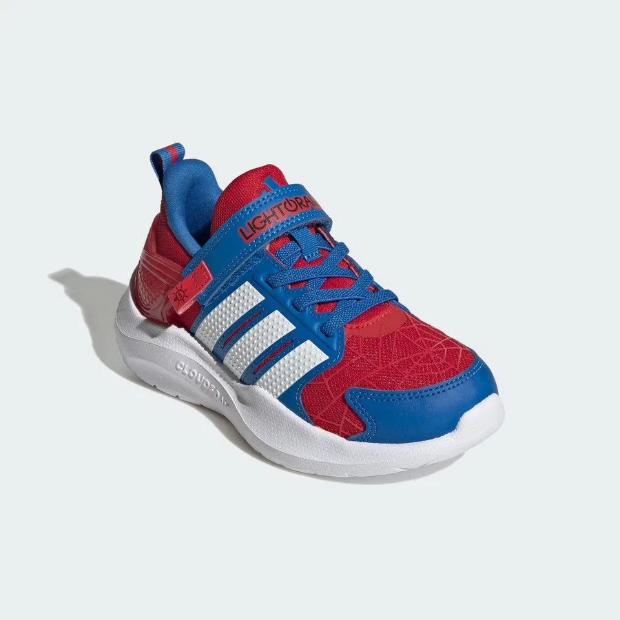 Кроссовки детские с LED-подсветкой Spider-Man Lightorama adidas, Сине-красно-белый — фото 3