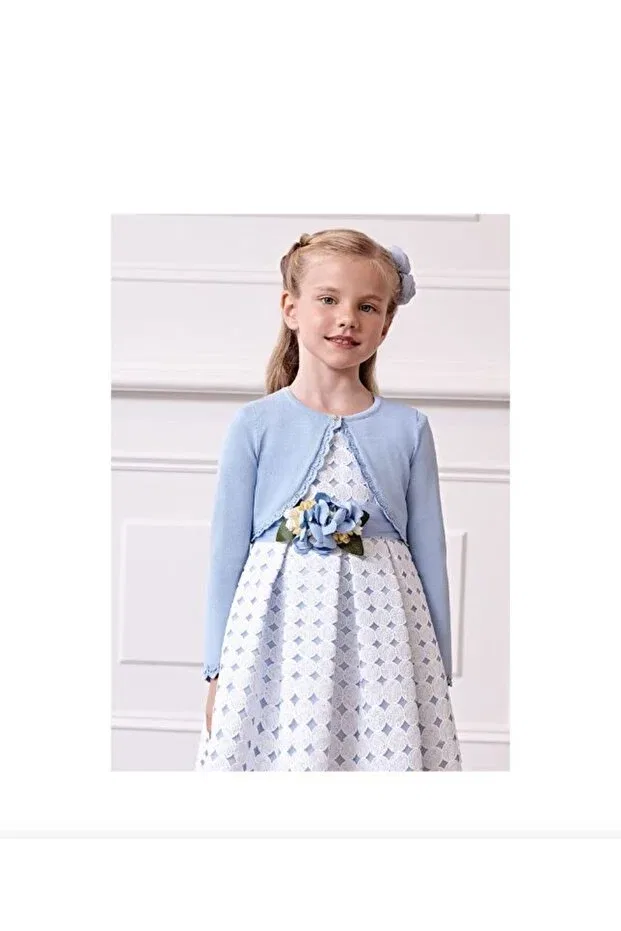 Детский кардиган для девочек хлопковый Abel&Lula girl mercerized polera 5366 Abel & Lula, Blue