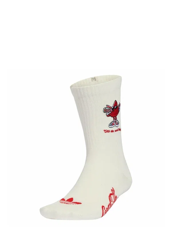 Носки Originals x Coca-cola с графическим принтом, 2 пары в упаковке, унисекс - носки Adidas Originals, белый/ярко-красный
