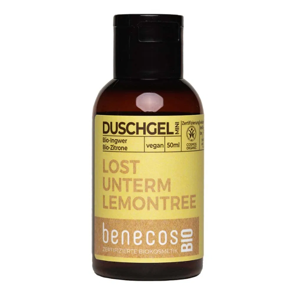 Гель для душа Ginger Lemon, benecos, набор 2 шт, 50 мл