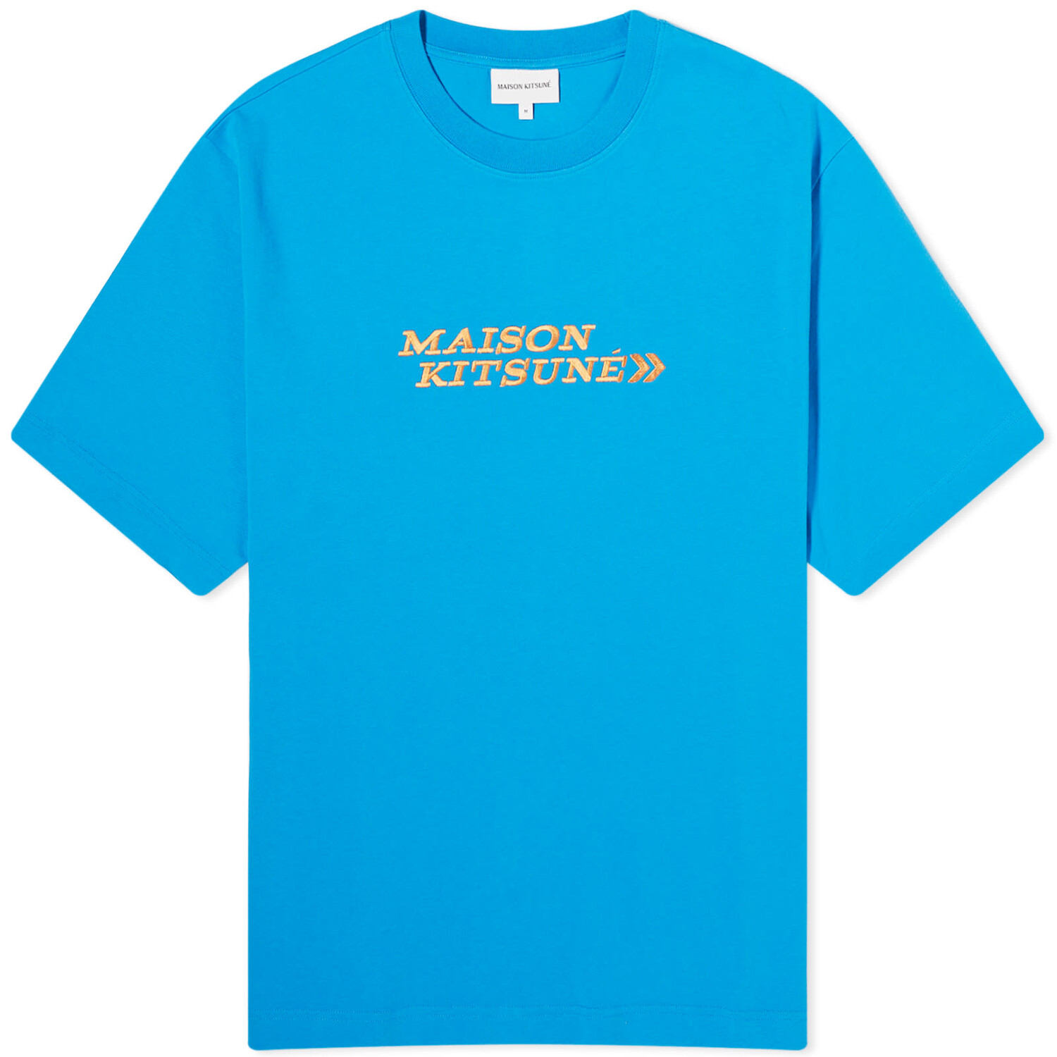 

Футболка Maison Kitsuné Go Faster, ярко-синий