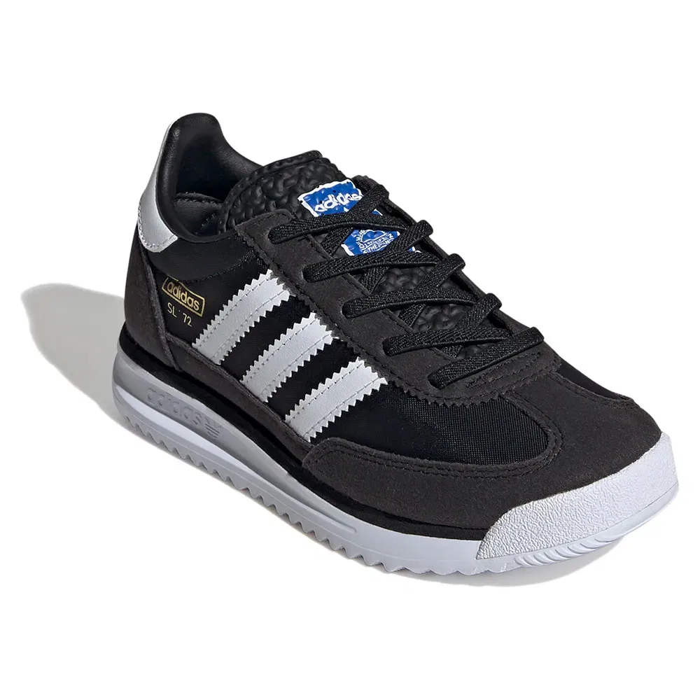 Детские кроссовки для девочек с эластичными шнурками SL 72 RS Adidas Originals, Black — фото 2