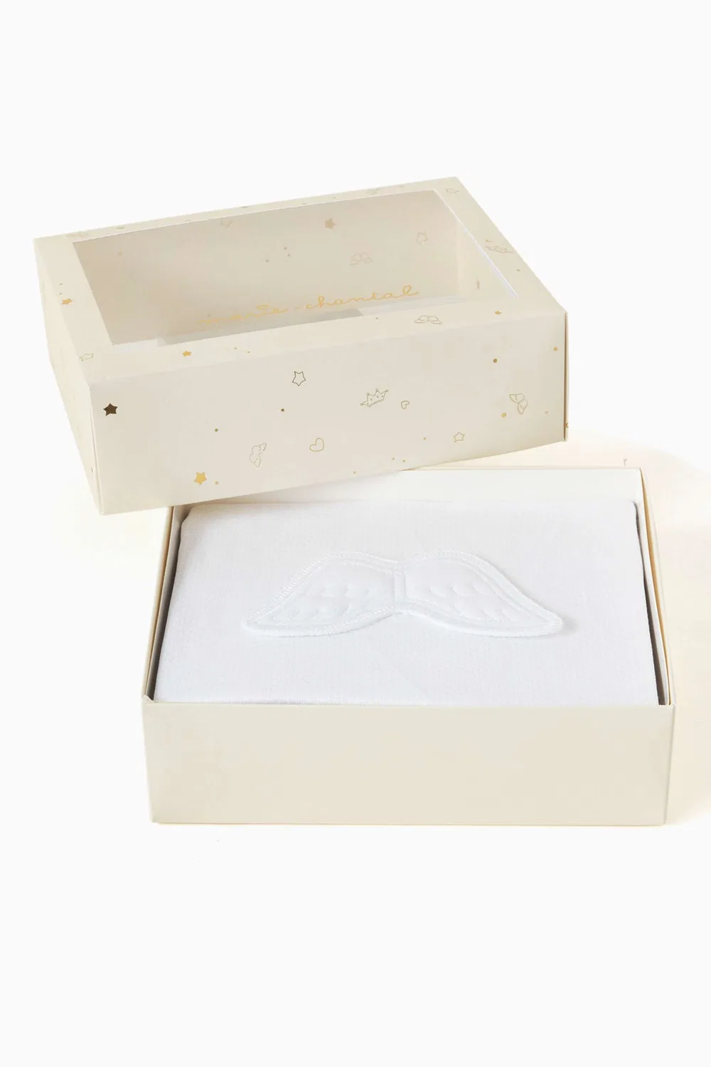 Комбинезон для сна с крыльями Angel Wing из хлопка пима Marie-Chantal, белый — фото 4