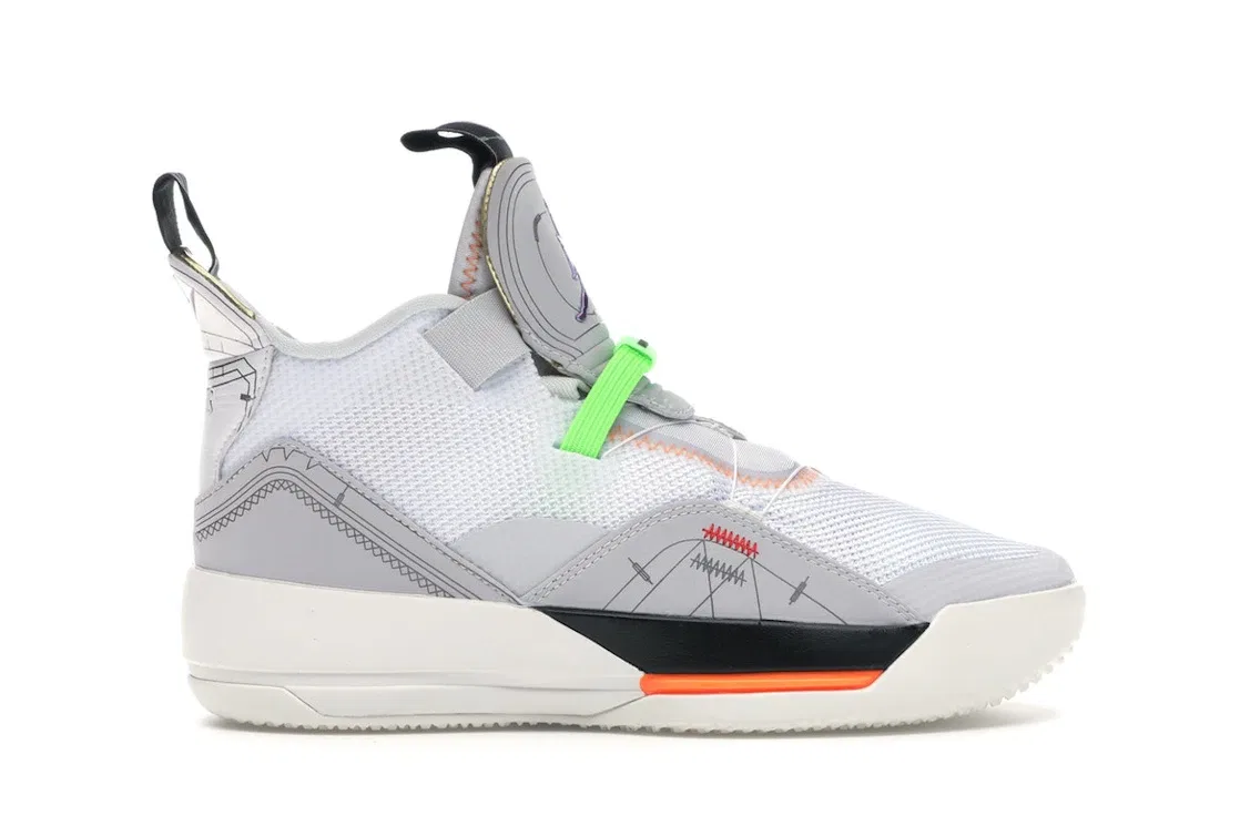 Детские кроссовки для баскетбола Jordan XXXIII Jordan, Vast Grey/Blue Void-White-Sail