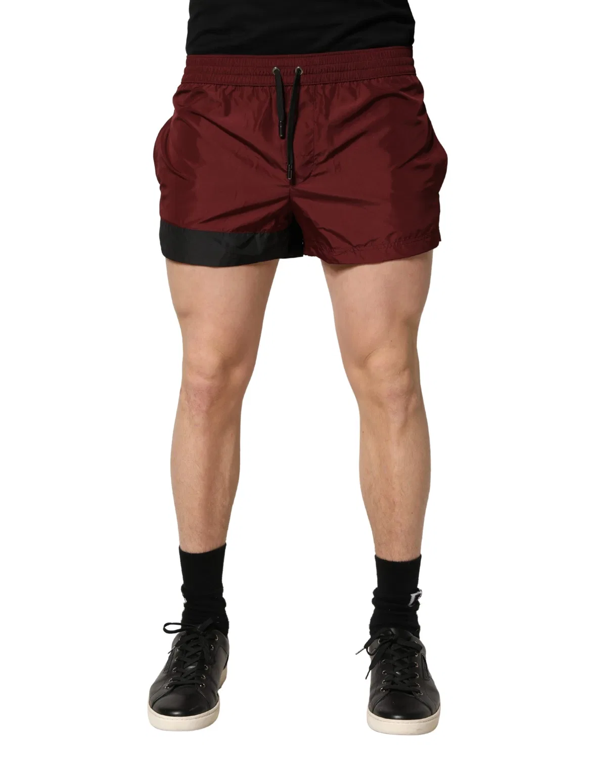 Мужские плавки-шорты с логотипом Dolce & Gabbana, Maroon — фото 4