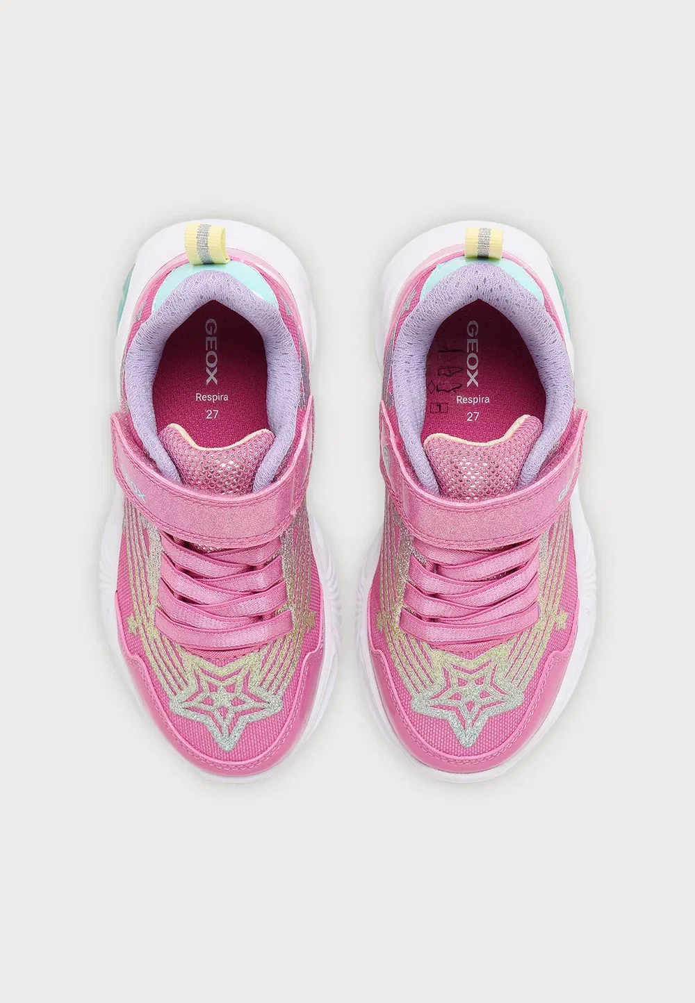 Девушка-Ассистентка - тренеры Geox, Fuchsia/Multicolor — фото 4