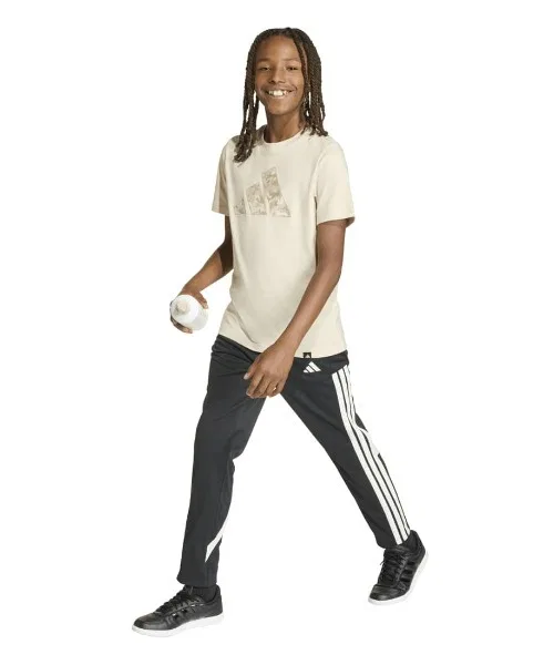 Детская футболка с принтом Camo Graphic Adidas, Оливковый — фото 3