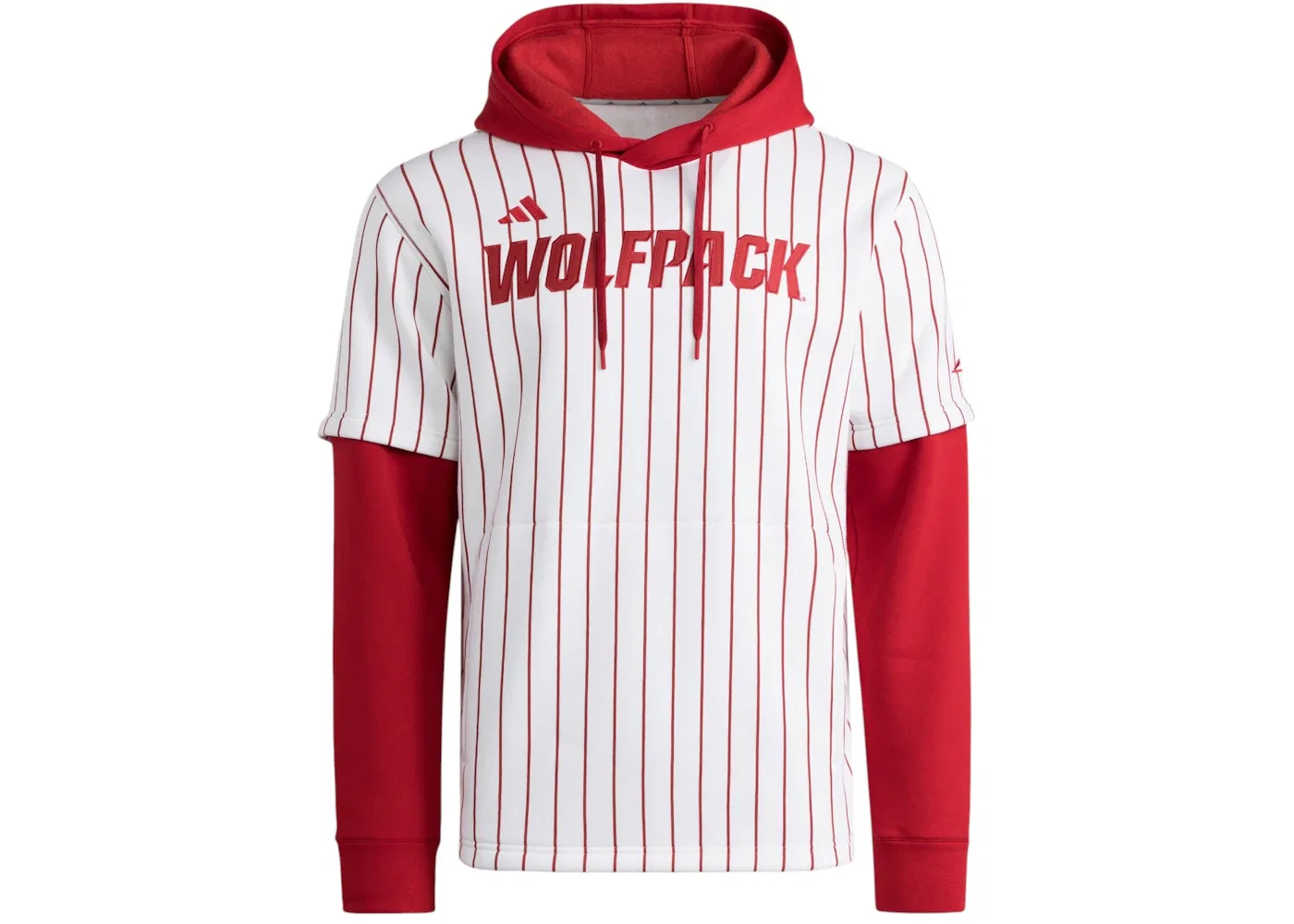 Мужская футболка с капюшоном Wolfpack Hooded Jersey Adidas, White Team Power Red