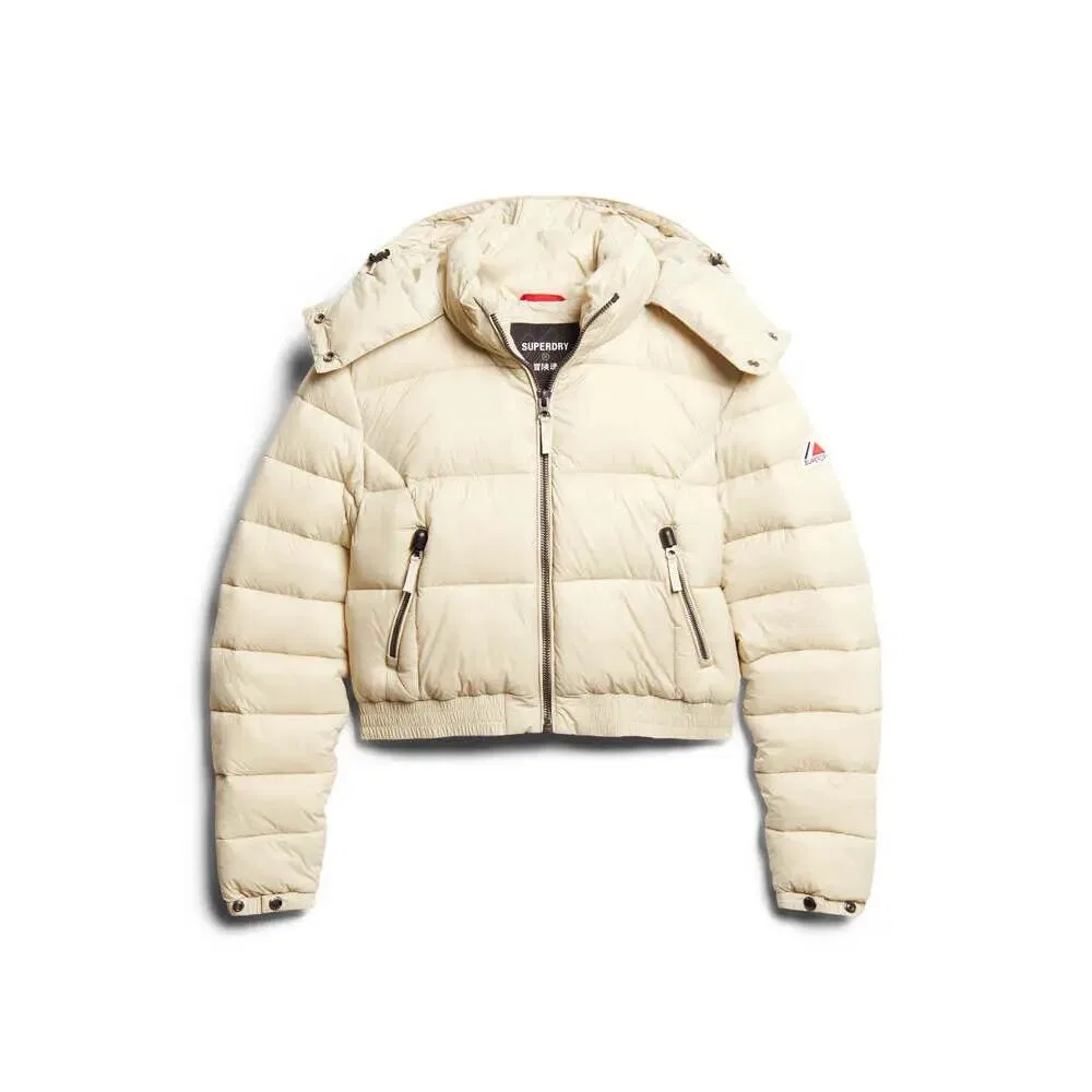 Женская куртка-пуховик с капюшоном Superdry Fuji, Beige