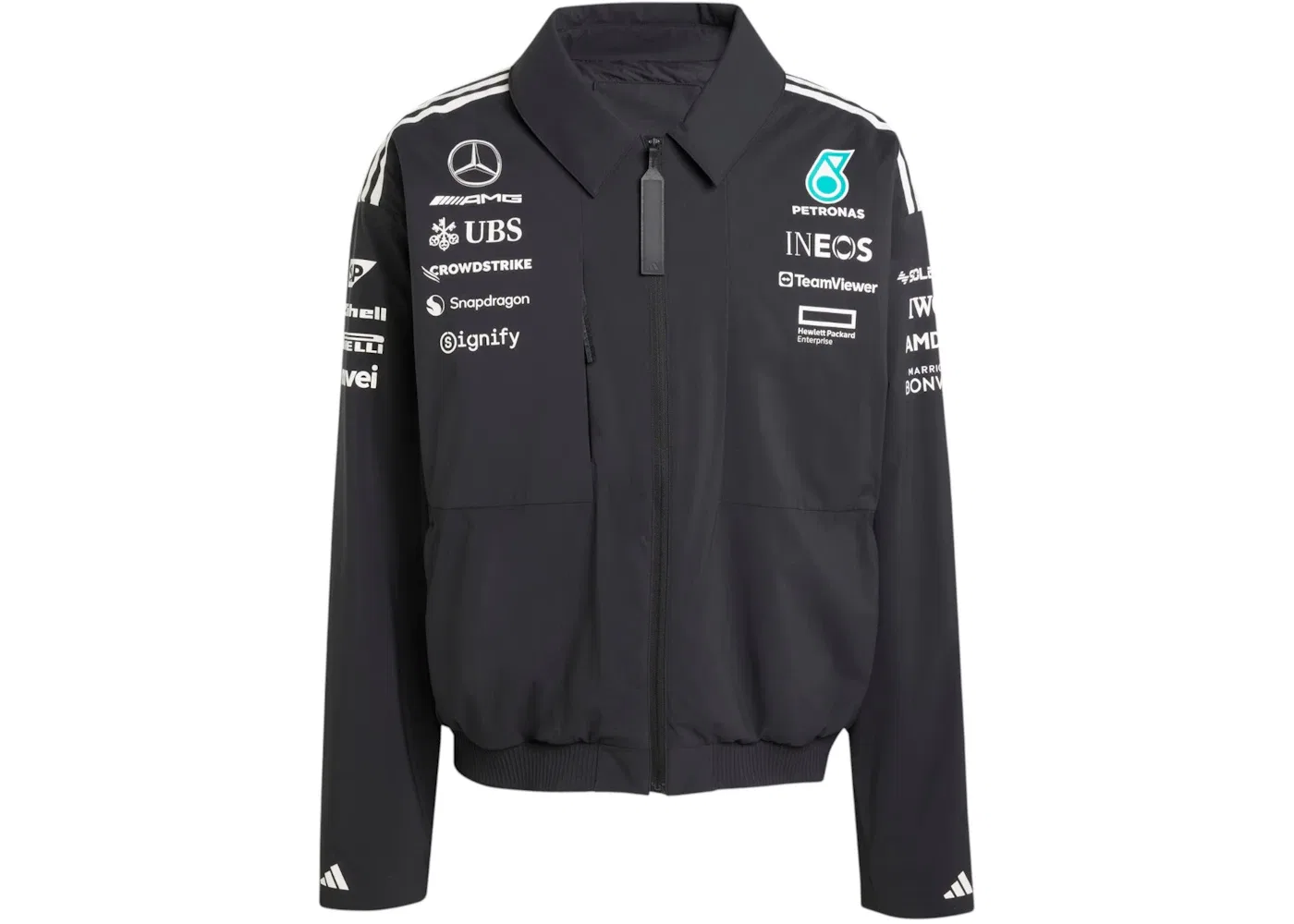 Мужская куртка с длинным рукавом Adidas, Black/White