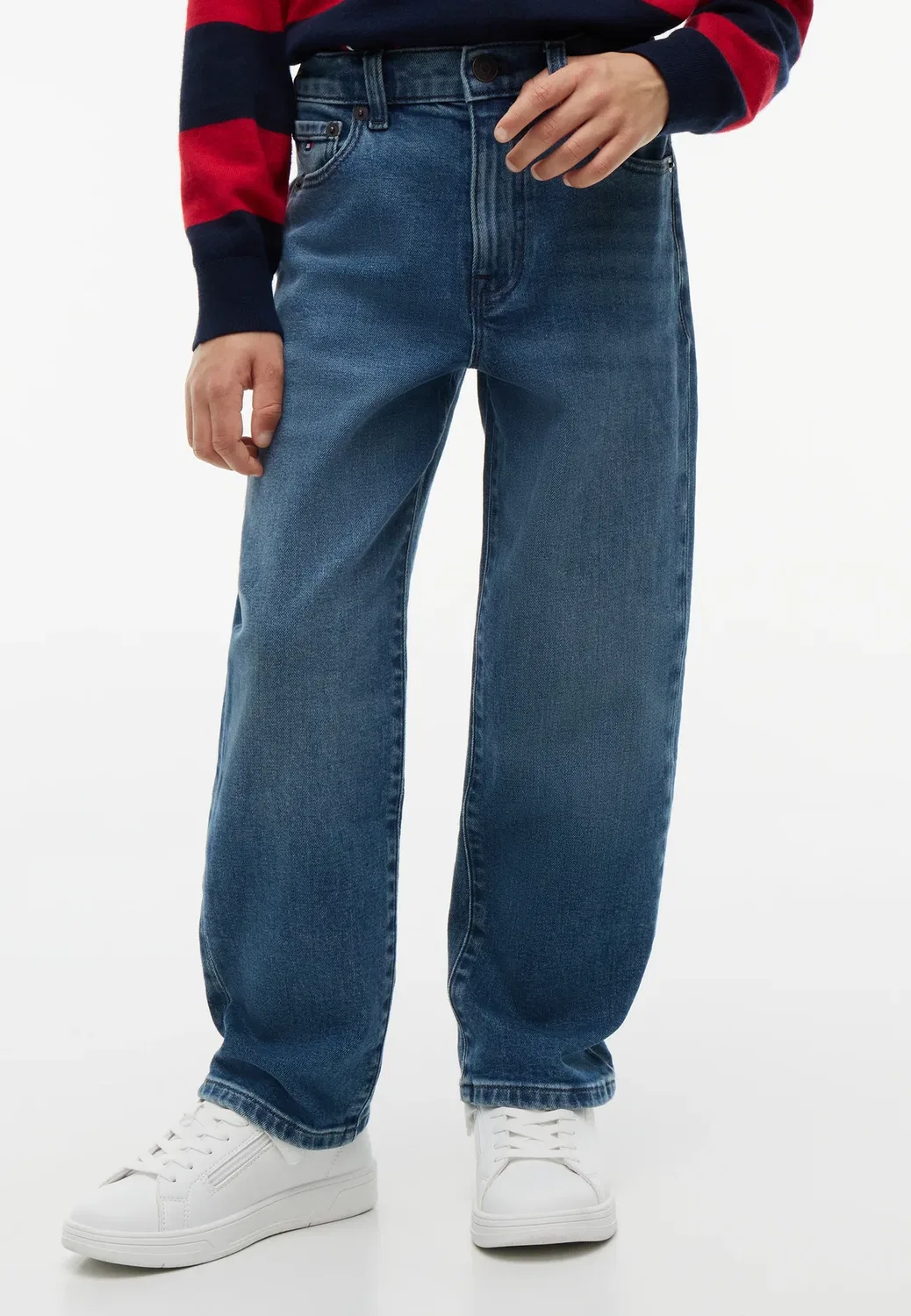 Винтажные синие джинсы прямого кроя Tommy Hilfiger, Blue Denim