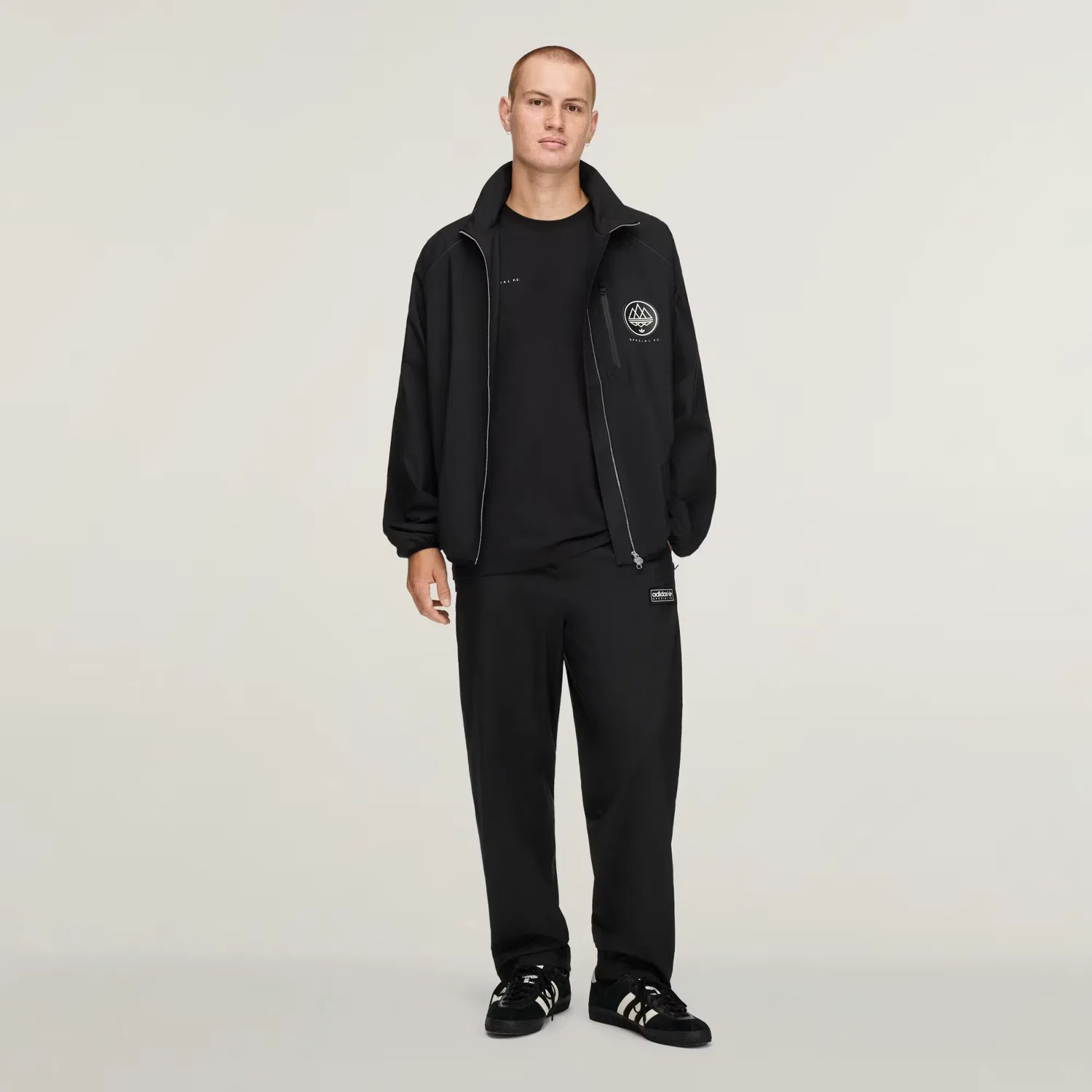 Мужская футболка с коротким рукавом SPZL F.C. TEE Adidas Originals, черный — фото 4