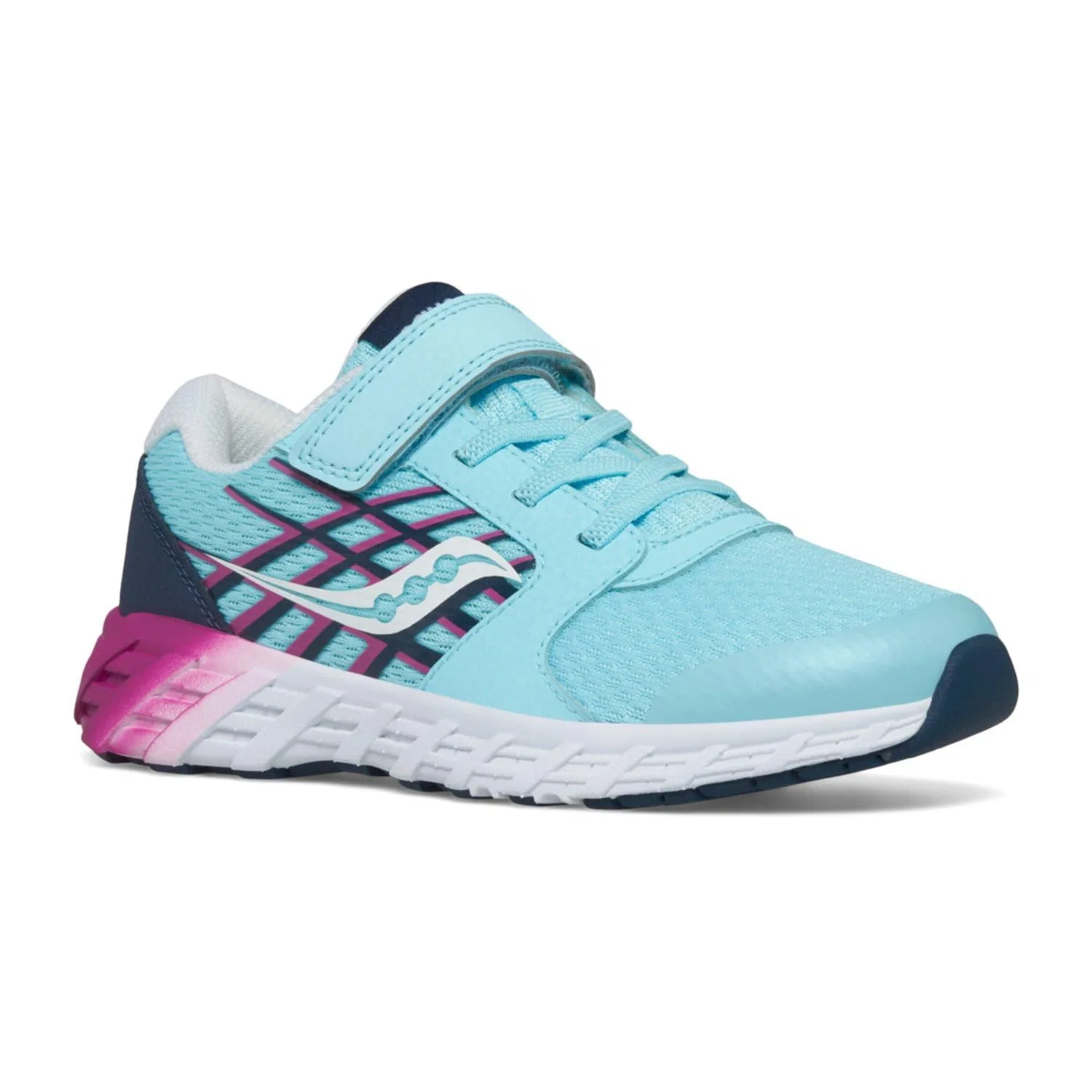 Детские кроссовки для мальчиков комбинированные Saucony, Pink Blue