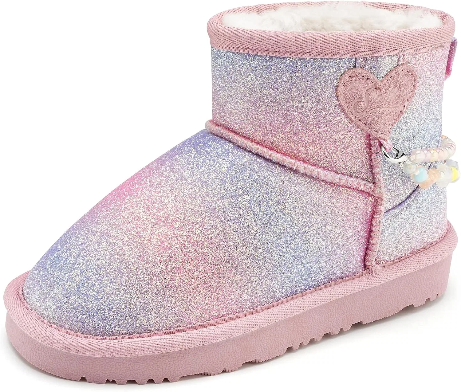 Детские зимние сапоги для девочек с мехом Stelle, Rainbow Blue