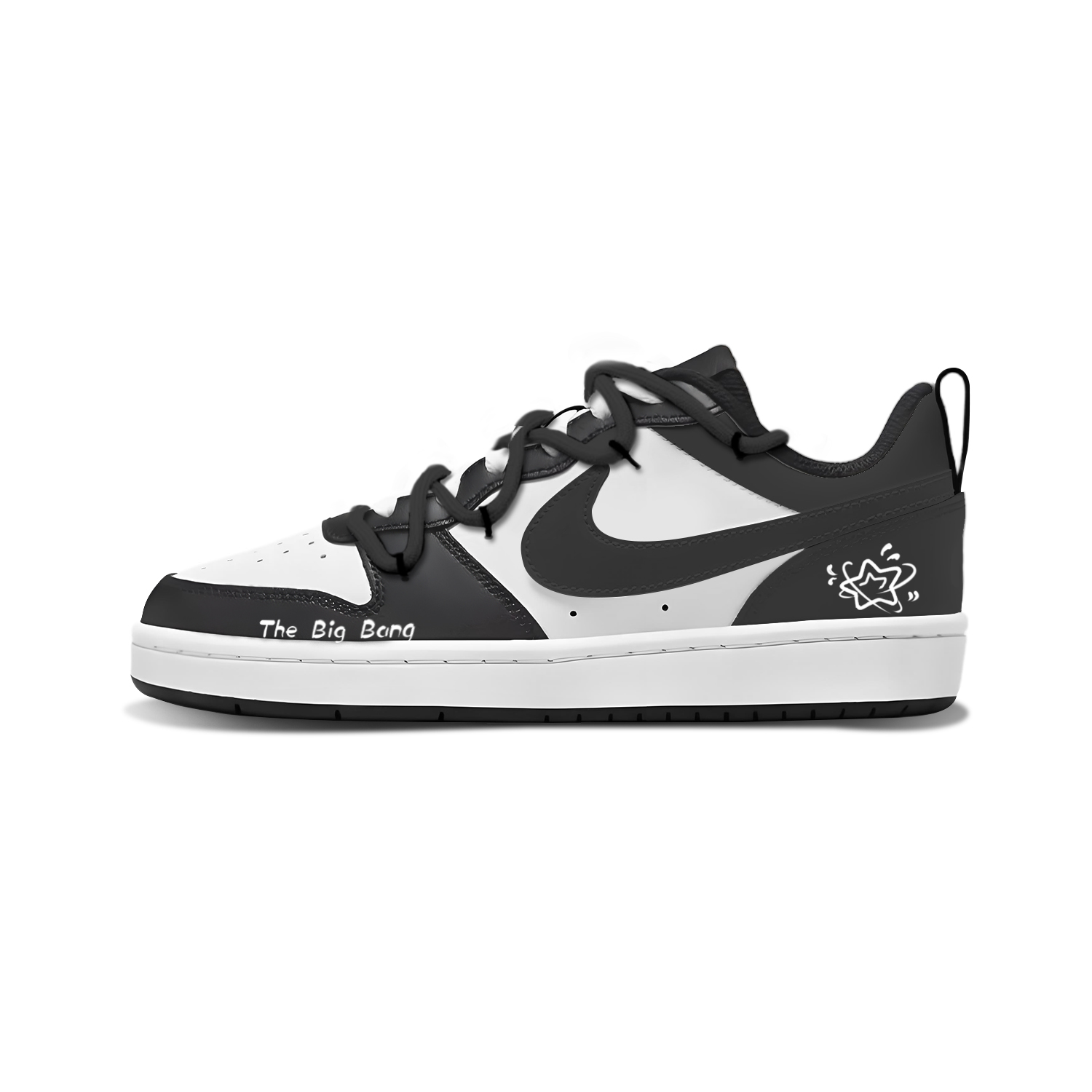 

Nike Court Borough Stellar Echo нескользящие устойчивые к истиранию низкие кроссовки для скейтбординга black детские