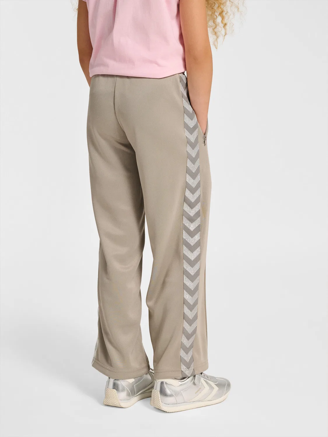 Детские спортивные штаны с широкой штаниной Hmljr Wide Hummel, Grau — фото 2