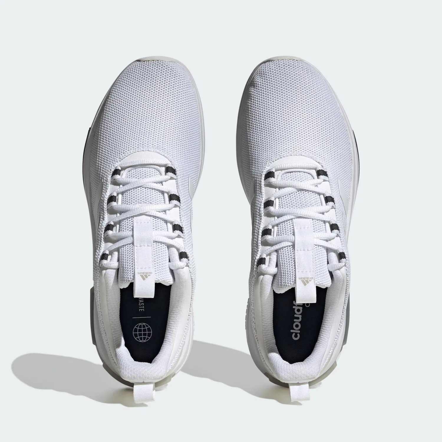 Детские кроссовки на липучке Racer Tr23 Adidas, Cloud White Cloud White Grey Six — фото 3