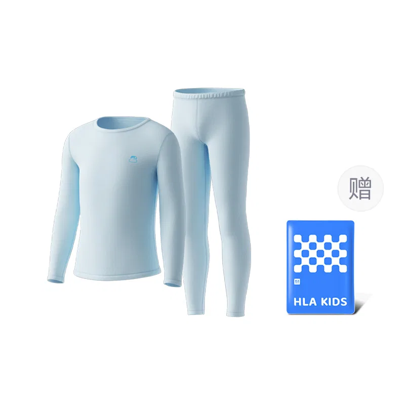 Детский комплект нижнего белья с круглым вырезом HLA, Light Blue 5006