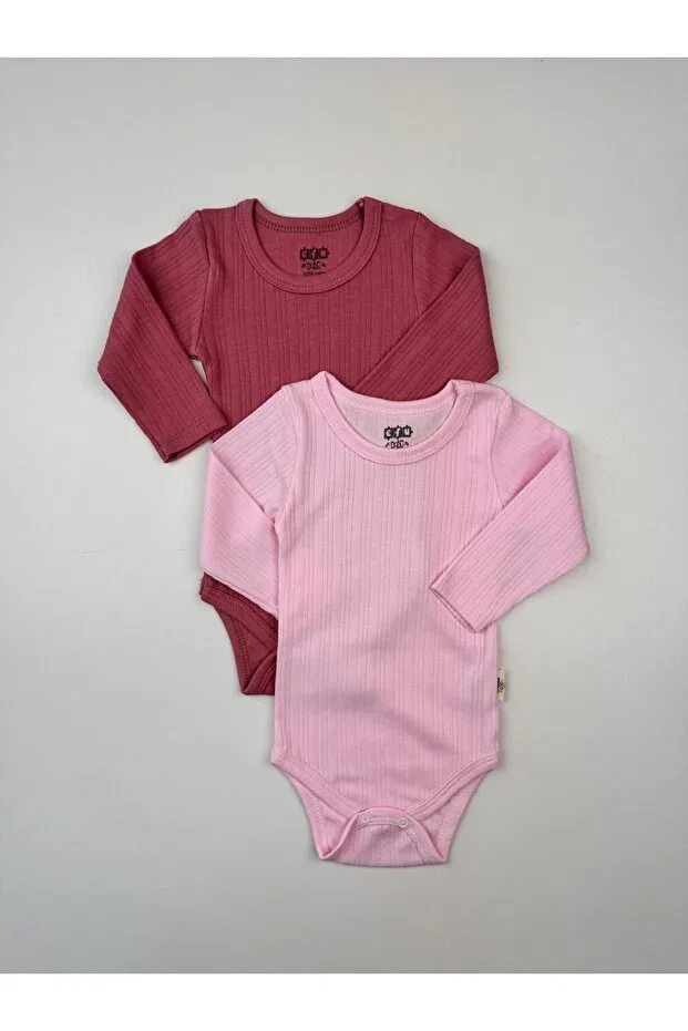 Детское боди для новорожденных с длинным рукавом Efu Baby, Cherry-Pink