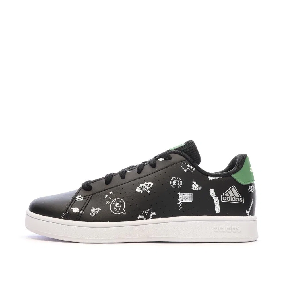 Детские кроссовки с перфорированными полосками Id8407 Adidas, Nero
