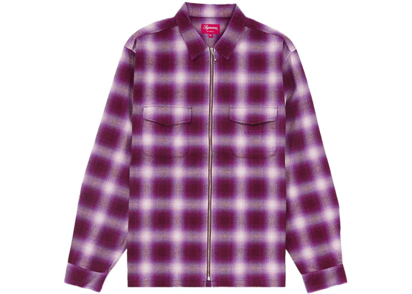 Мужская фланелевая рубашка с принтом Supreme Shirt, Magenta