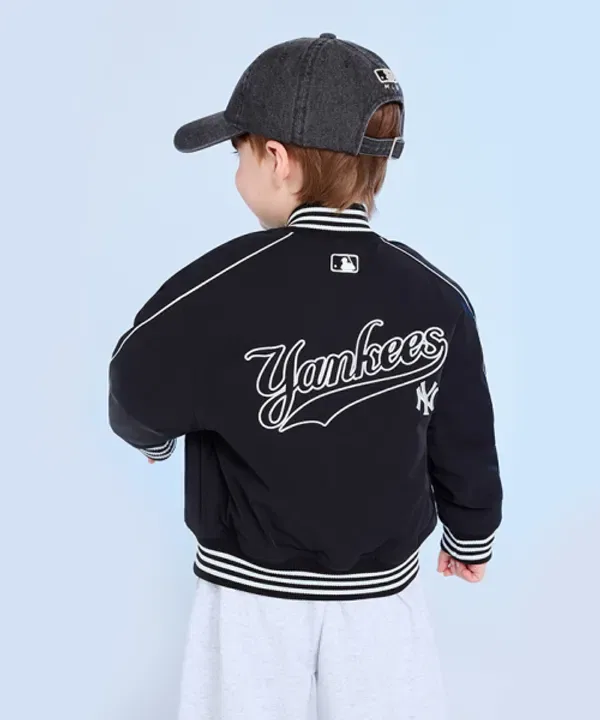 Пуховик из нейлона, SPORTIVE, Mlb Kids, черный — фото 2