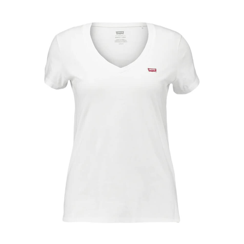 Футболка Levi's Perfect V Neck с V-образным вырезом, белый