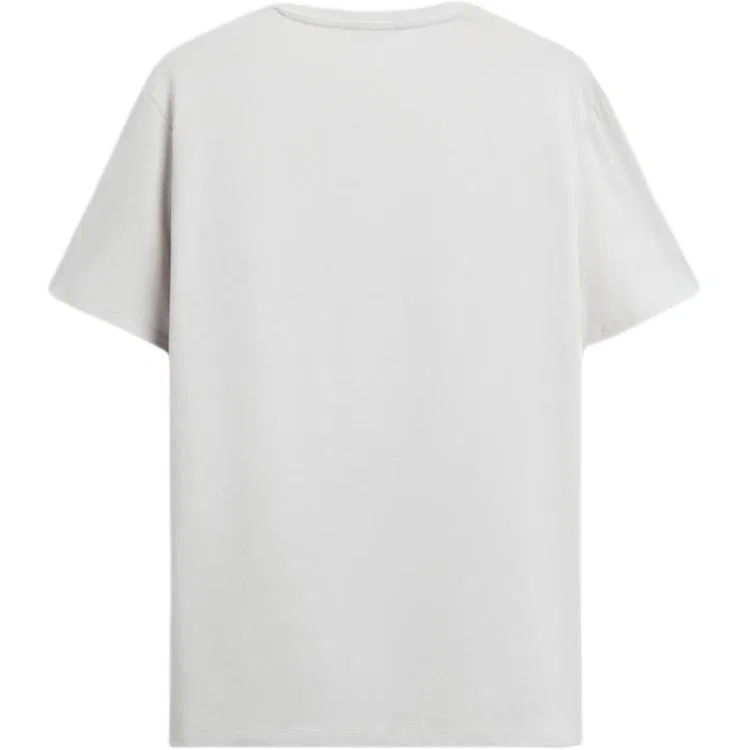 Мужская футболка с круглым вырезом Pearl Gray ZARA, Pearl Gray — фото 3