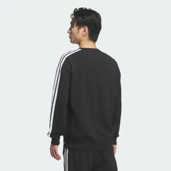 Свитшот свободного кроя с 3 полосками, Essential Plus, Adidas — фото 3