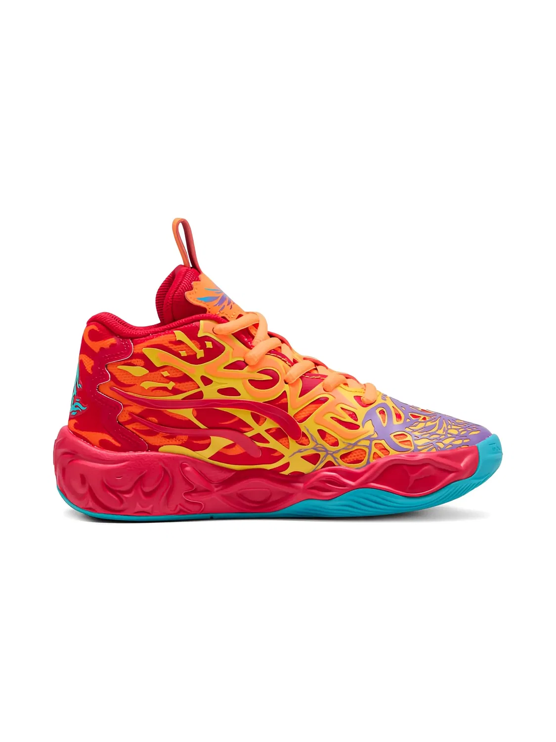 Кроссовки MB.04 Phoenix из коллаборации с LaMelo Ball Puma Kids, красный — фото 4