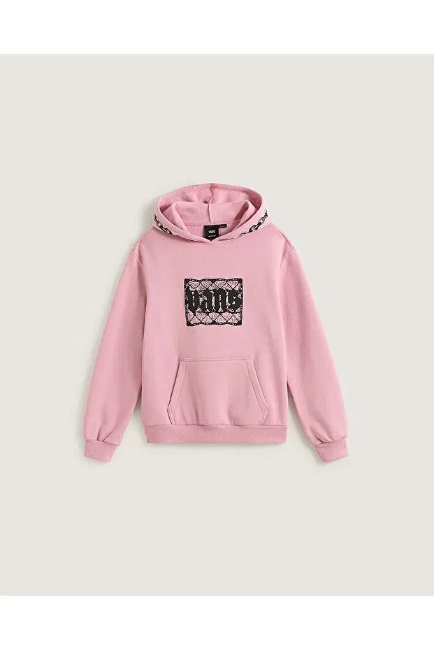 Детское худи с капюшоном The chain hoodie Vans, Pink