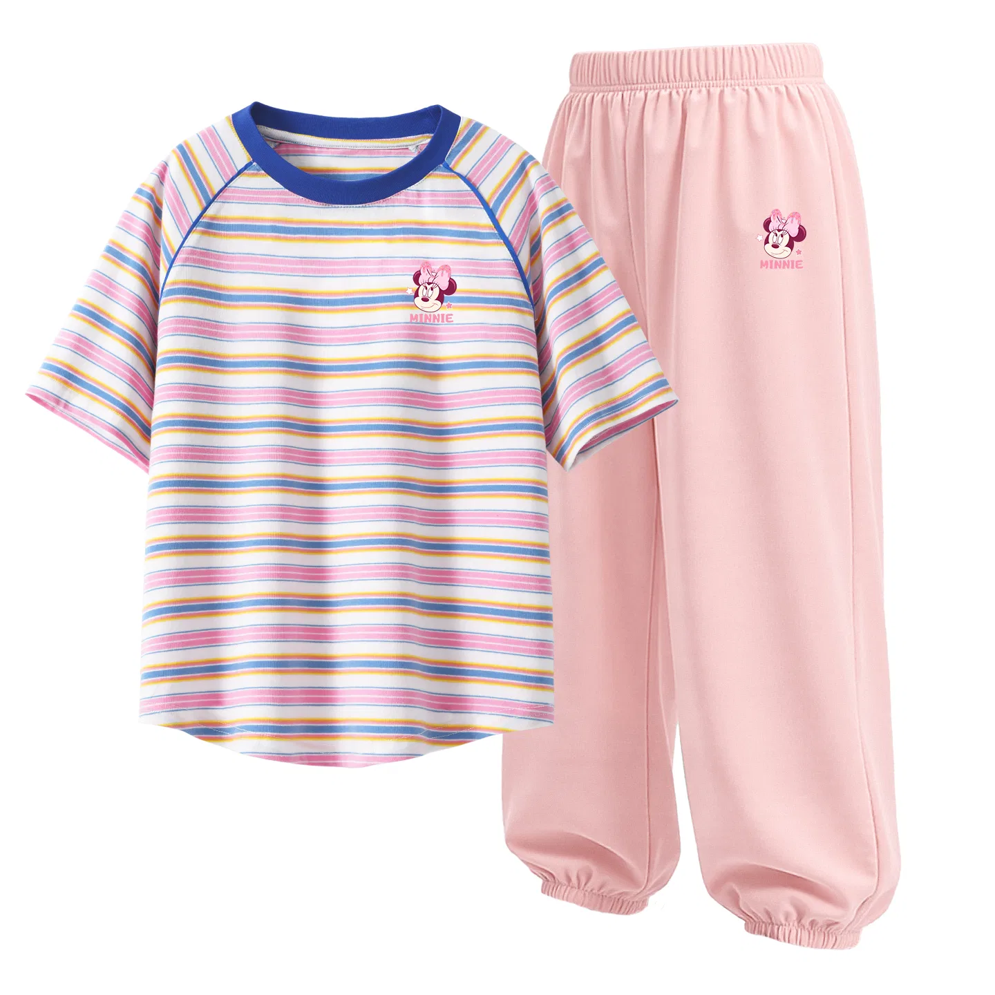 Костюм для мальчиков повседневный, Crew Neck, Disney, Diyaoqi K Blue Stripes+Denim Blue — фото 4