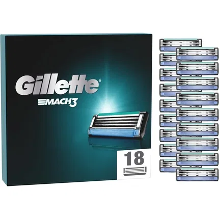 Сменные лезвия для бритвы Gillette Mach3, 18 шт.