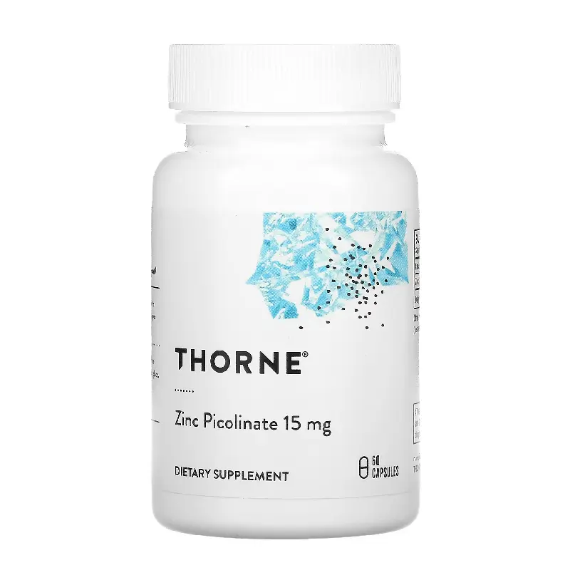 

Цинк пиколинат Thorne Research 15 мг, 60 капсул