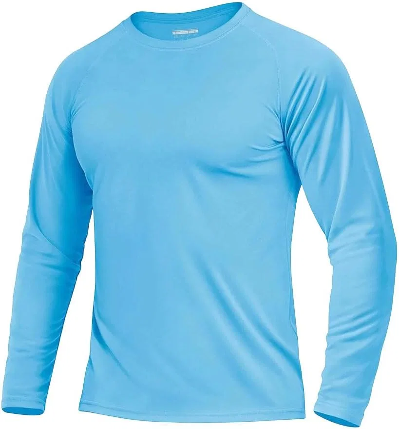 Мужская футболка с защитой от солнца Quick Dry Athletic Workout, Blue