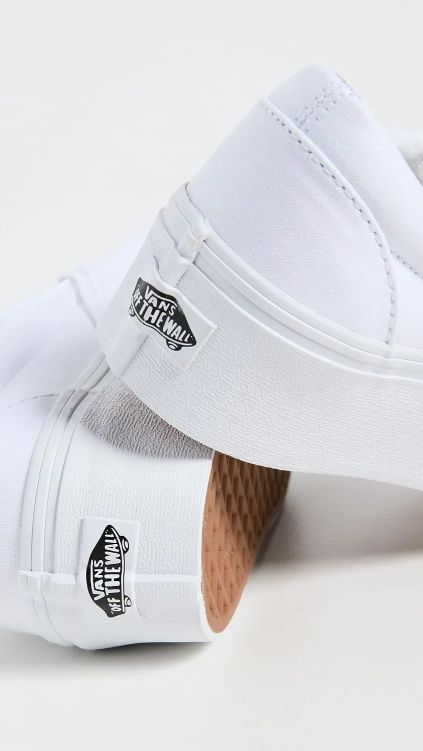 Vans Классические слипоны унисекс, белый — фото 3