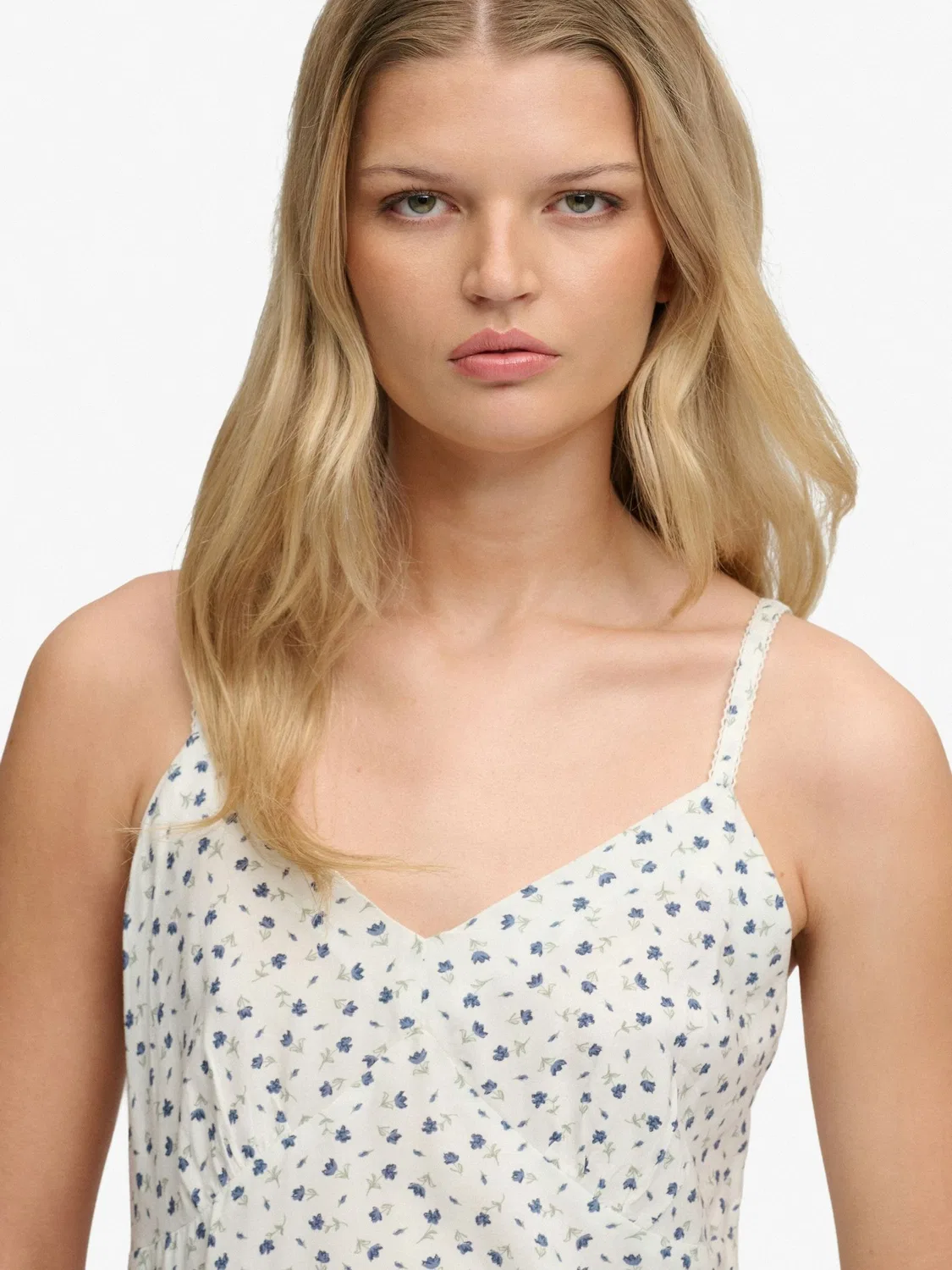 Топ-майка на бретелях Superdry Cami, белый — фото 4