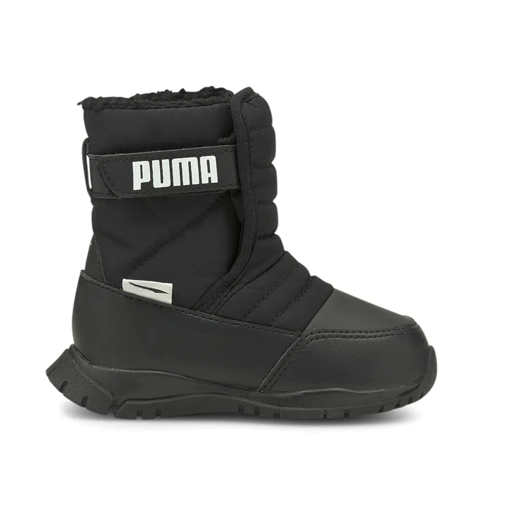 Детские ботинки зимние с водоотталкивающей пропиткой Nieve Winter Boot PUMA, Nero Bianco