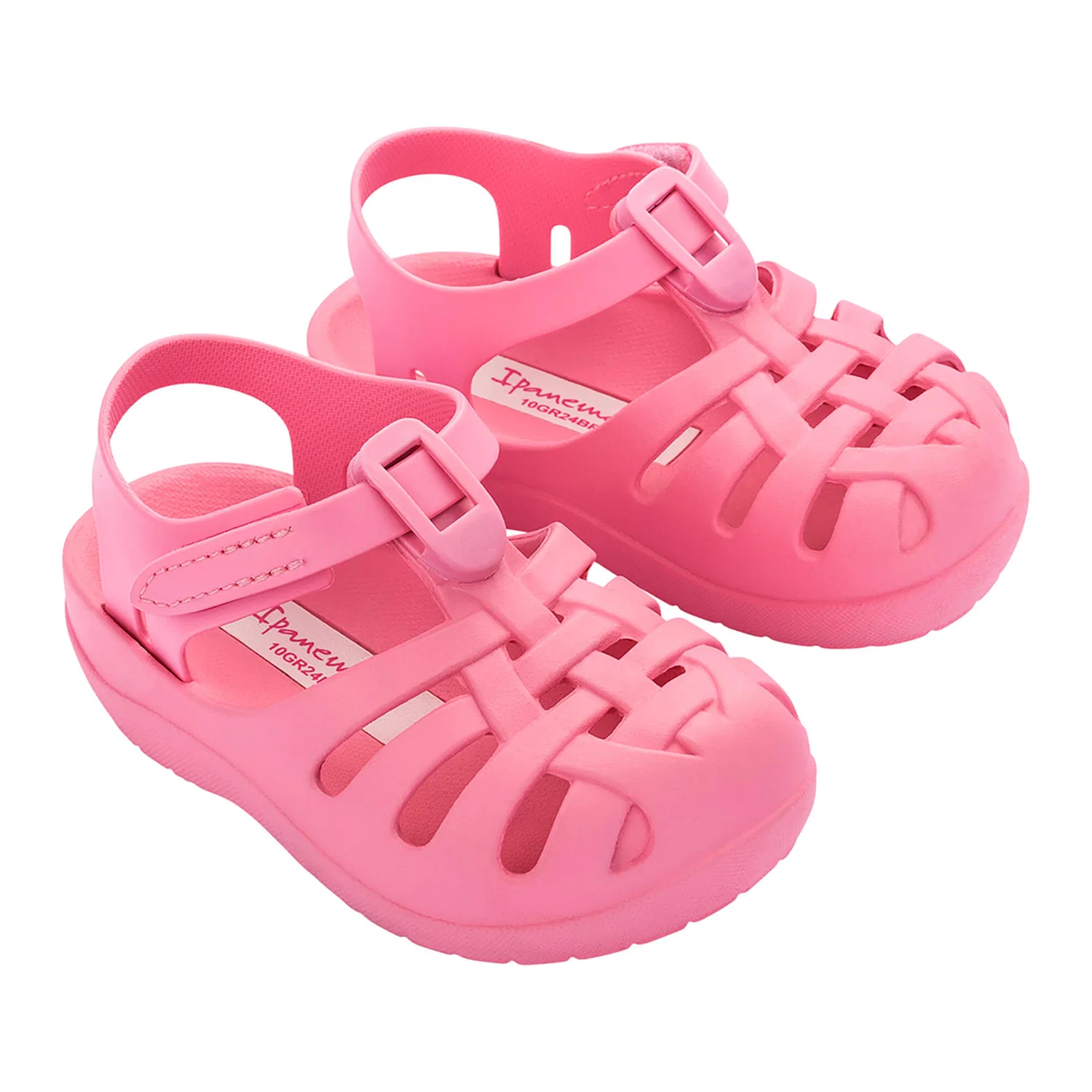 Детские сандалии для девочек с закрытым носком Ipanema Summer Basic II Baby, Rosa — фото 4
