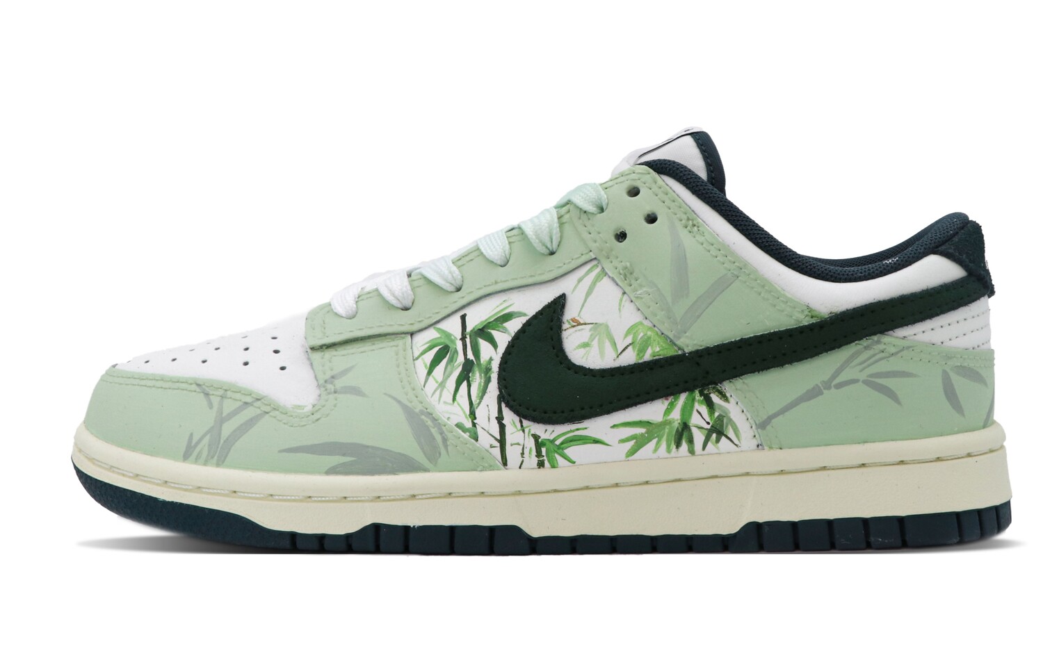 

Кроссовки Nike Dunk Skateboarding Shoes Unisex Low-top White, зеленый