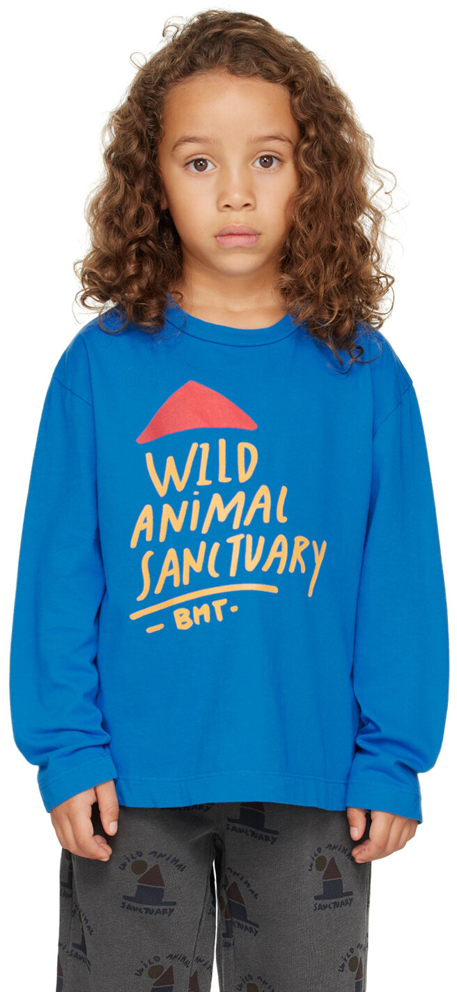 

Детская синяя футболка \Wild Sanctuary\"" Bonmot Organic, Синий, Детская синяя футболка \Wild Sanctuary\"" Bonmot Organic