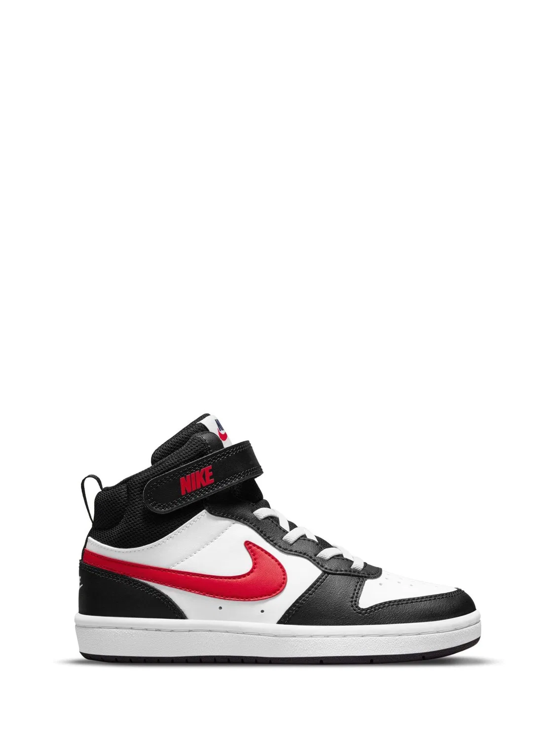 Кроссовки Nike Court Borough Mid 2, белый/черный/красный