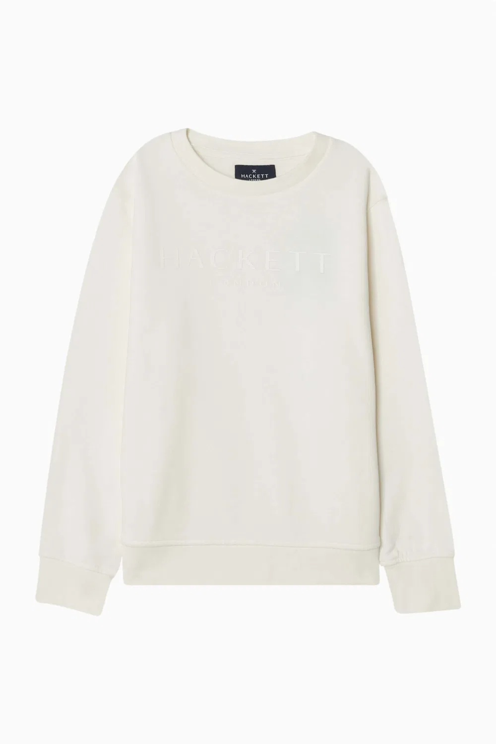 Свитшот с длинным рукавом хлопковый Hackett London, белый