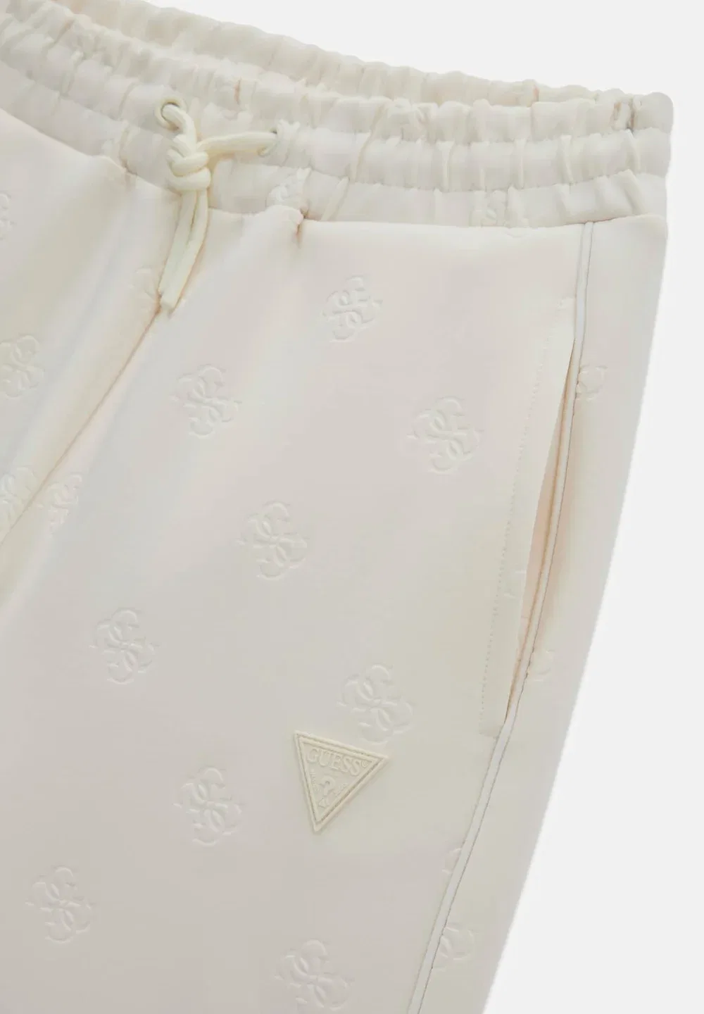 Спортивные брюки-джоггеры с расклешенными штанинами Guess, Creme — фото 3
