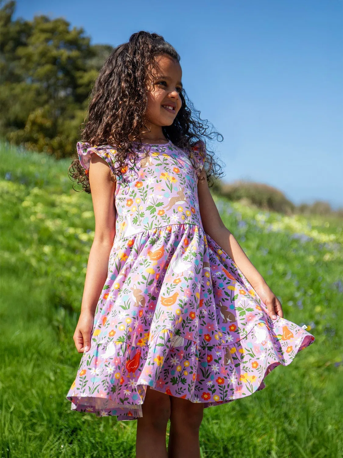 Платье скейтер Olivia Frugi, фиолетовый