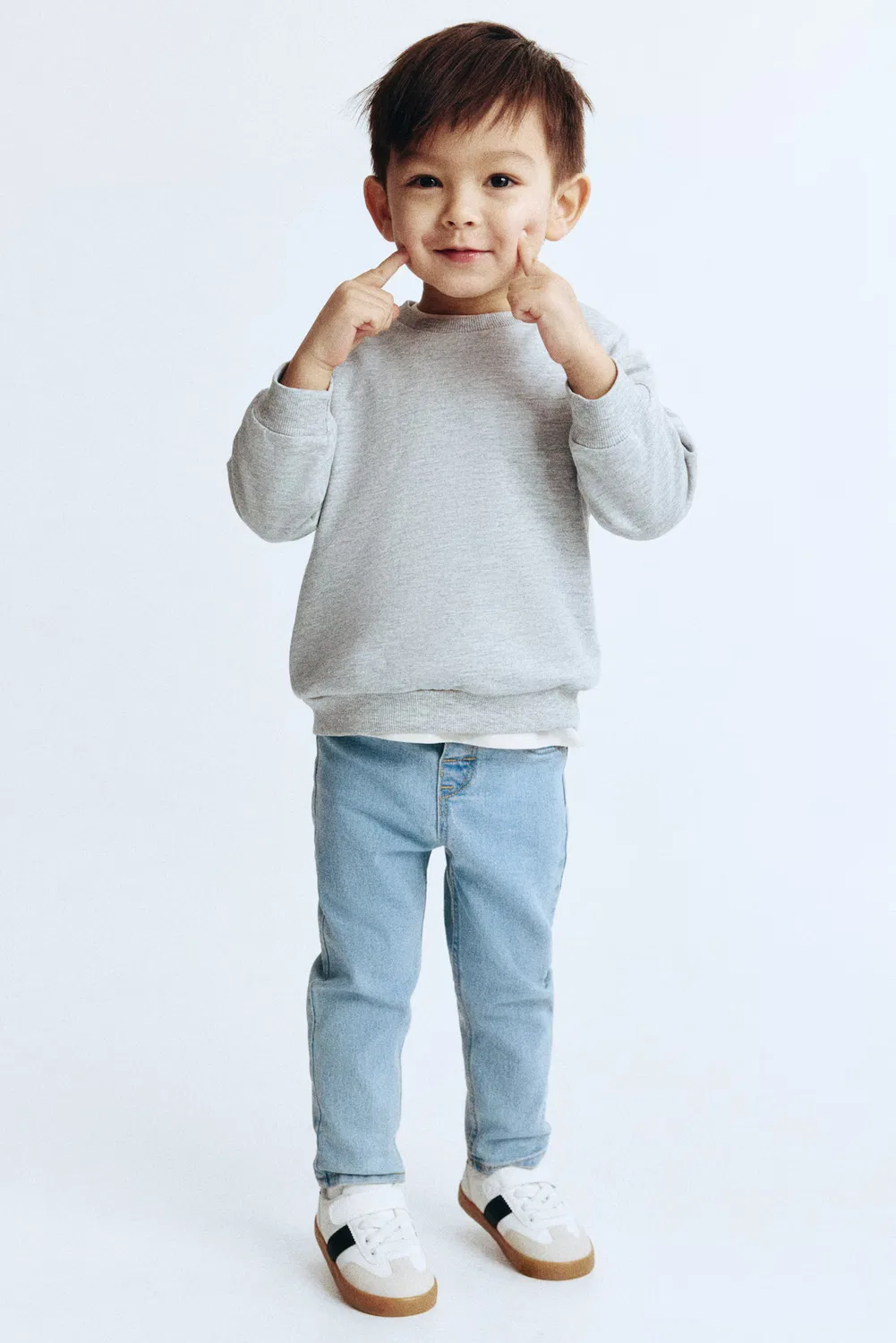 Узкие джинсы H&M, Helles Denimblau