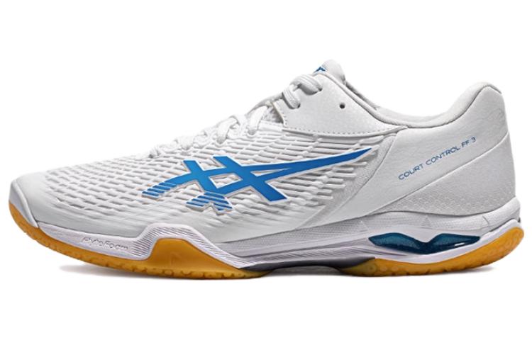

ASICS Кроссовки Court Control FF 3 белые с синими и голубыми деталями, цвет Blue White