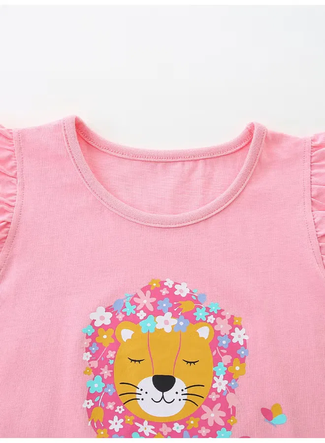 Aosta Betty Store Комплект детский с мультяшным принтом из трикотажного хлопка, цвет — фото 4