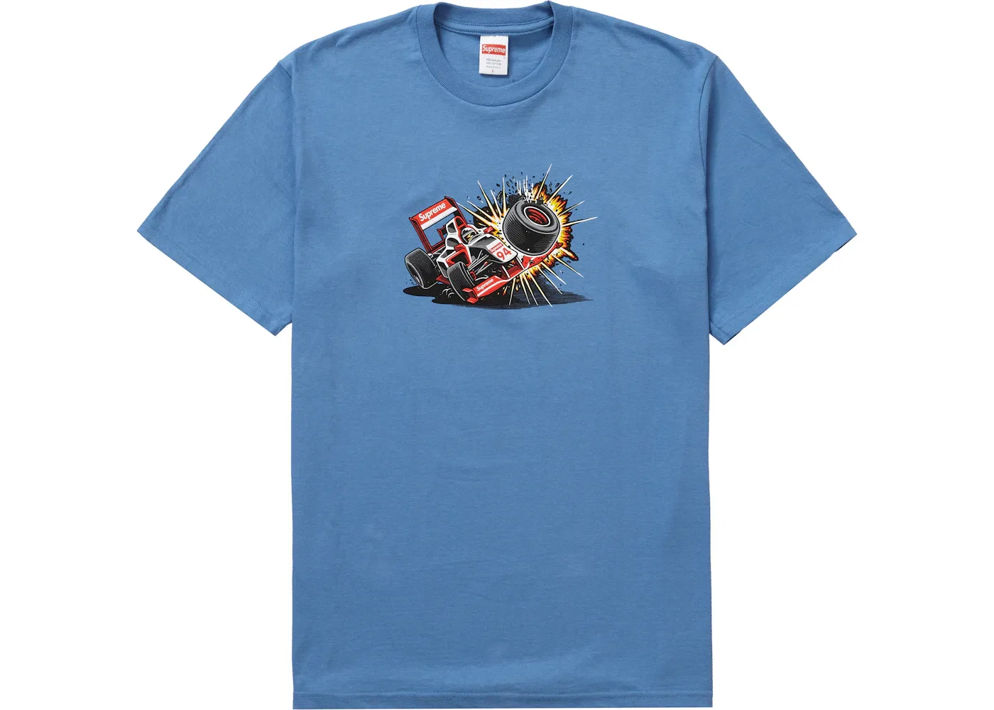 Мужская футболка с принтом Supreme Tee (FW21), Dusty Light Royal